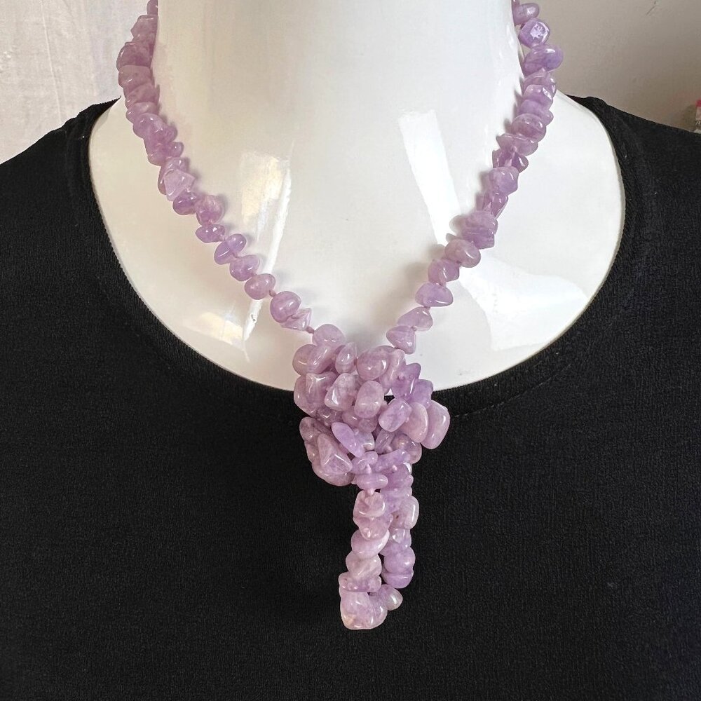 Natural Kunzite Cabochon Gemstone Necklace 🎉Host Pick🎉